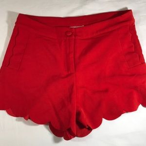 Red shorts Francesca’s